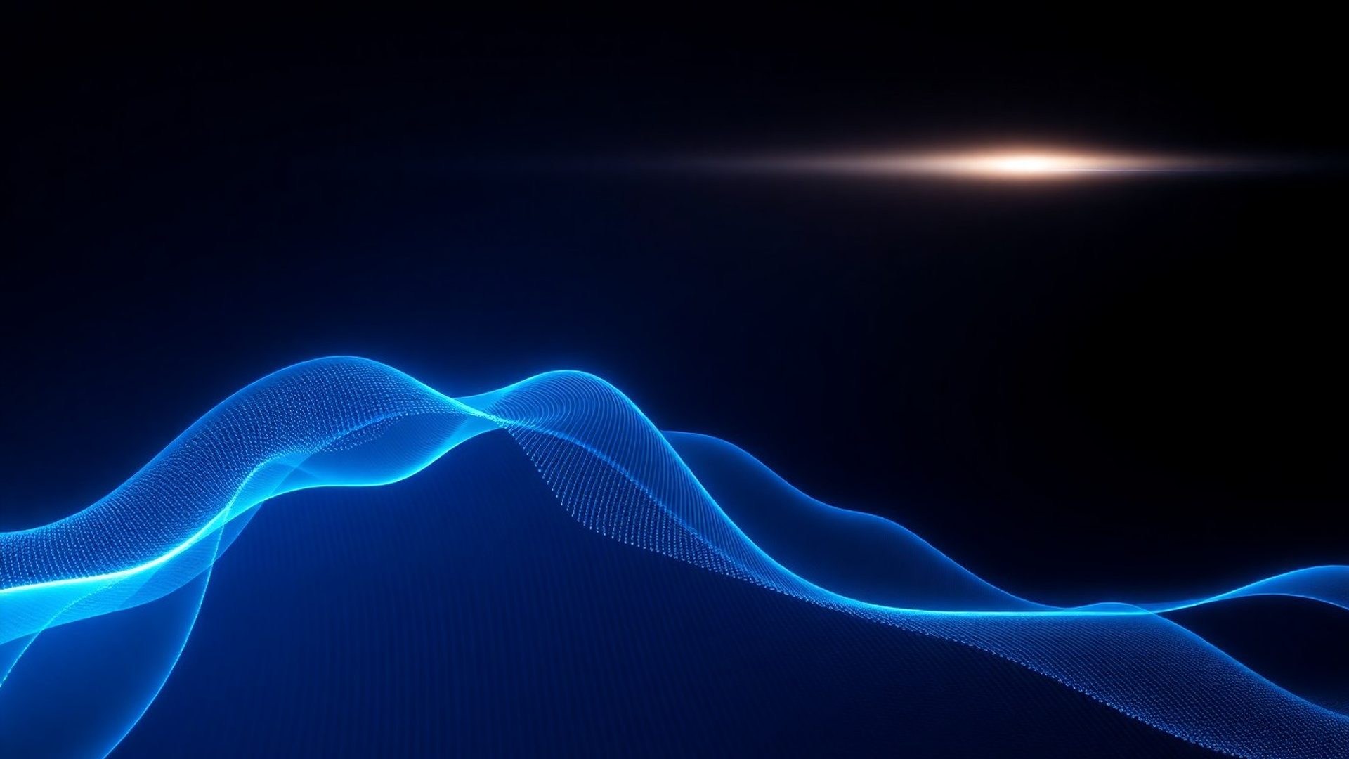 Abstract indigo waveform visualisation of live trading data