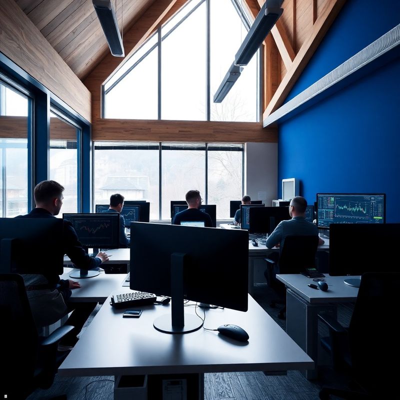 The Collective team collaborating in their Ljubljana office